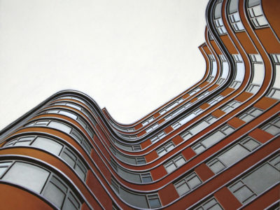 Florin Court (London), 2010, olio su tela, 80x100 cm